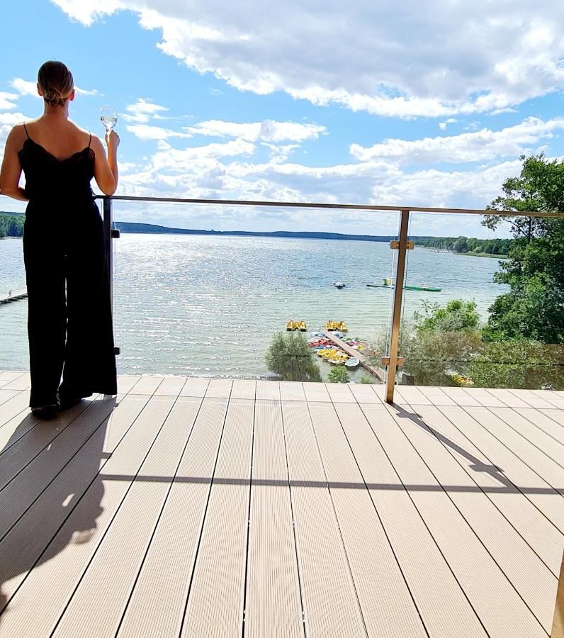 Seeblick von der Terrasse der Ferienwohnung